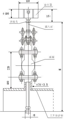 插入式渦街流量計外形圖
